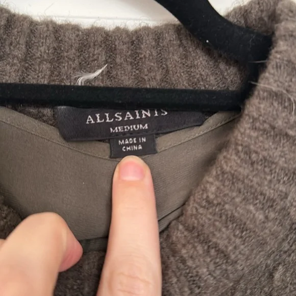 All Saints Dark Green Sweater - Picture 5 of 11
